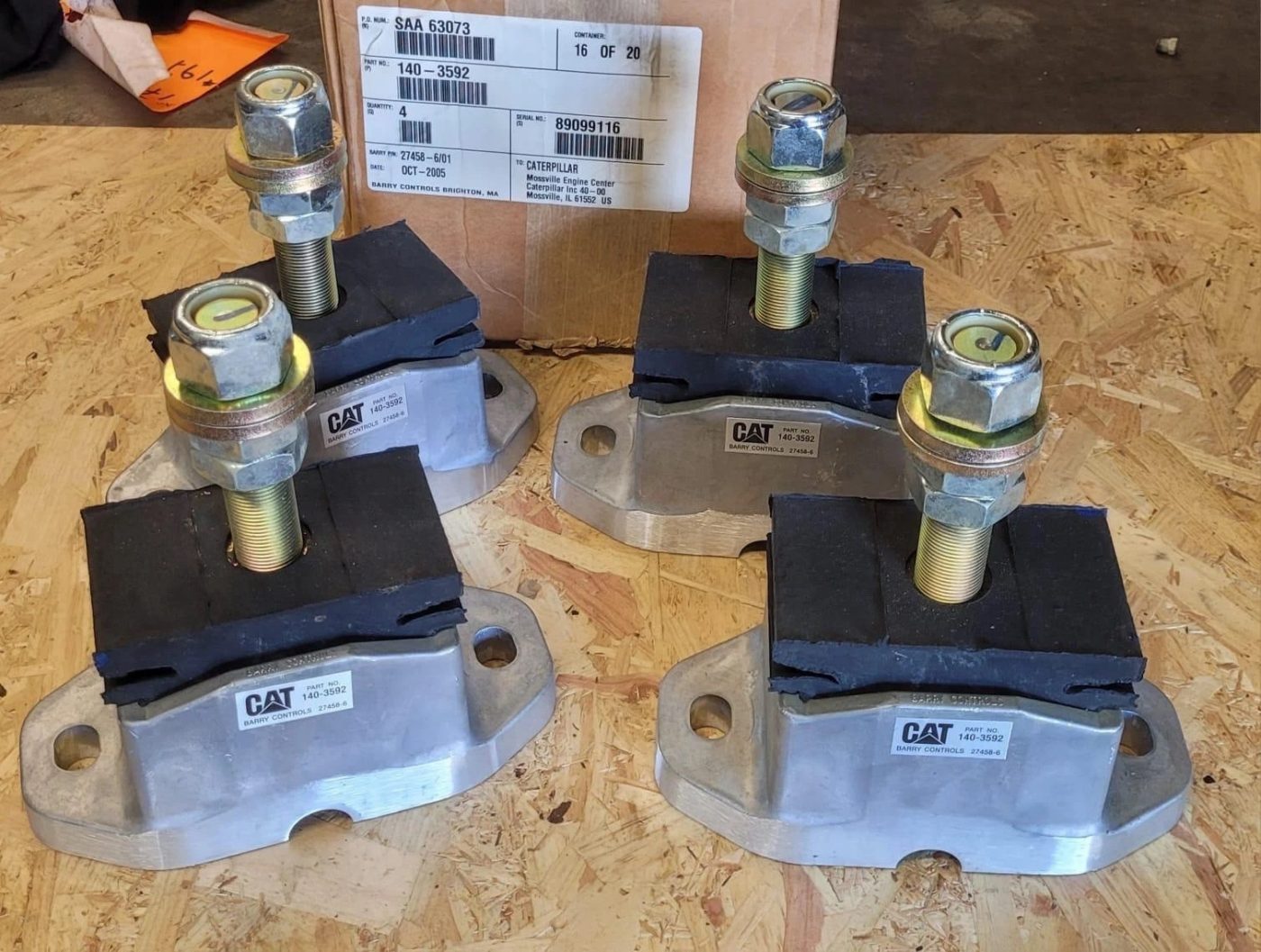 CAT CAT Marine Engine Mounts (Set of 4) 140-3592