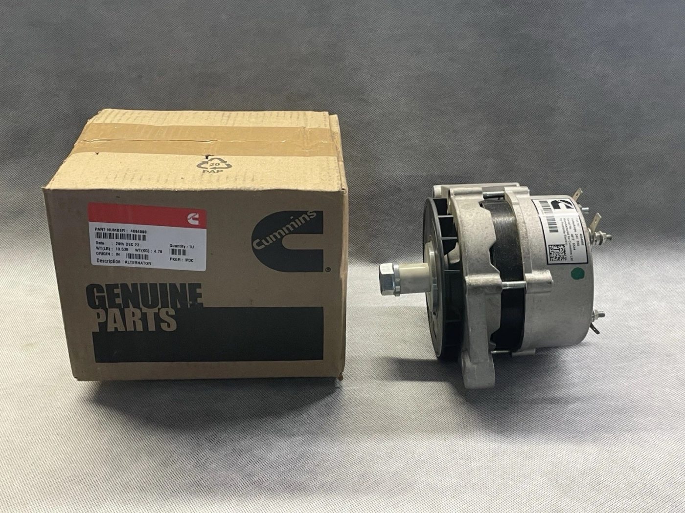 Cummins Alternator 24V 55A 4094998